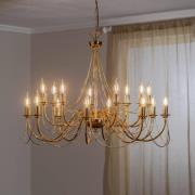 Kroonluchter Retro, 16-lamps, goud