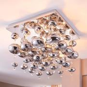 Lindby plafondlamp Esfera, rookgrijs, glas, 4-lamps, 35cm