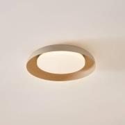 Lindby LED plafondlamp Florie, beige, PC, Ø 40 cm