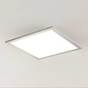 Prios LED paneel Gelora, 40 cm, 4.000 K, zilverkleurig, aluminium