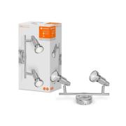 LEDVANCE Niclas LED spot, nikkel, 2-lamps