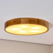 Cleo plafondlamp, Ø 57,5 cm, 5-lamps, eikenhout, E27