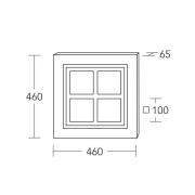 HerzBlut LED plafondlamp Hart van Mio, hout, dimbaar