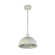 Hanglamp Mars, crème, Ø 25 cm, staal