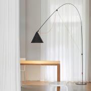 midgard LED vloerlamp AYNO XL, zwart/oranje 4.000 K 290 cm