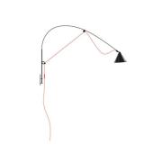 midgard LED wandlamp AYNO L, zwart/oranje, 2.700 K 130 cm