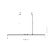 UMAGE LED hanglamp Hazel Branch, wit/messing, 150 cm