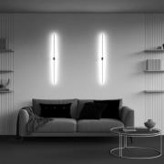 Maytoni LED wandlamp Pars, 105 cm, zwart/goud, aluminium