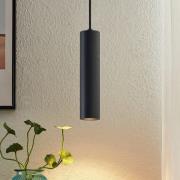 Prios hanglamp Neliyah, Ø 6 cm, zwart, metaal, GU10