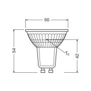 OSRAM LED lamp Reflectorlamp GU10 4,3W 36° 827 helder