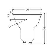 OSRAM LED lamp Reflector GU10 6,9W 36° 865 helder