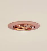 Prios plafond inbouwlamp Fibur, koper, aluminium, Ø 8,2 cm