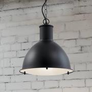 Lindby Luciane buiten hanglamp, zwart, aluminium, Ø 31,8 cm