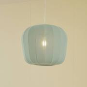Lindby hanglamp Helin, blauw, Ø 35 cm, stof