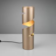 Stream tafellamp, bruin, hoogte 35 cm, metaal, GU10