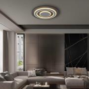 Jayden LED plafondlamp, Ø 48 cm, antraciet/grijs, metaal