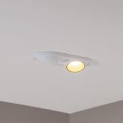 Bega LED inbouwspot Studio Line, wit/messing, 2-lamps.
