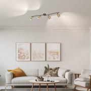 LED plafondspot Vano bladgoud, 4-lamps