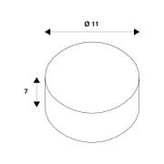 SLV LED reflectorlamp QPAR111, 3.000 K, GU10, 12 W, dimbaar