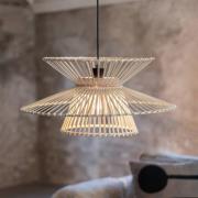 Hanglamp Duplici, naturel, bamboe, Ø 57 cm, E27