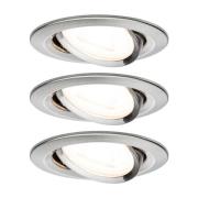 Paulmann 3 spot Nova rond dimbaar, ijzer
