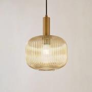 Lindby Doroteo hanglamp, 25 cm, 1-lamp, amber, glas
