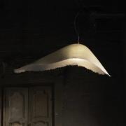 Karman hanglamp Moby Dick, lengte 150 cm, glasvezel, wit