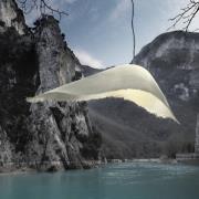 Karman buiten hanglamp Moby Dick, lengte 150 cm, glasvezel