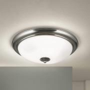 Empire plafondlamp, Ø 48 cm, mat nikkel, mat opaal glas