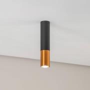 Euluna Thalassa Downlight 1flg zwart/koper 29cm