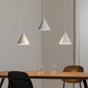Hanglamp CONO, 3-lamps, Linear, lengte 75 cm, wit