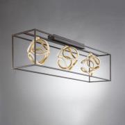 LED plafondlamp Gesa met metalen kooi