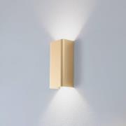 Wandlamp Bergen, goudkleurig, metaal, 23 cm hoog, GU10