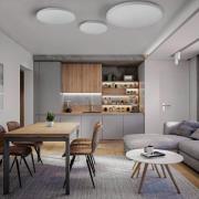 Plafondspot Eye, hoogte 40 cm, wit