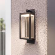 Lucande LED buiten wandlamp Ferdinand, set van 3, grijs, 38 cm