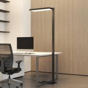 Arcchio LED vloerlamp Timon, 54W, zwart, hoogte 195 cm