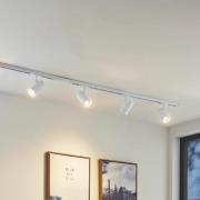Railsystem Linaro, GU10, 4-lamps, wit, Ø 6 cm