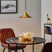 Gubi hanglamp Semi, Ø 30 cm, glanzend messing