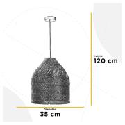 Luis hanglamp, Ø 35 cm, rotan, E27