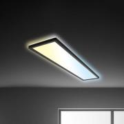 LED paneel Tava CCT, zwart, 98 x 20 cm achtergrondverlichting kunststo...