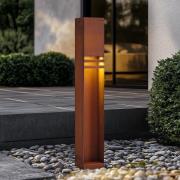 Lucande LED tuinpadverlichting Oxido, roestkleurig, cortenstaal