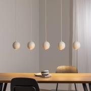 Midway hanglamp, 5-lamps, langwerpig, zandkleurig