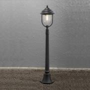 Romantische padlamp PARMA, zwart