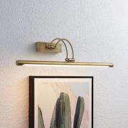 Lucande LED schilderij verlichting Dimitrij, gebogen, messing, metaal