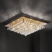 Lindby Rimedia plafondlamp, goud, 55 cm