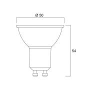 Sylvania LED reflectorlamp GU10 5W 3.000K 36° 475 lm glas
