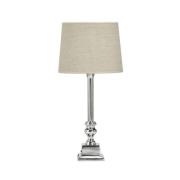 PR Home Linné tafellamp, chroomkleur/natuur, hoogte 46 cm
