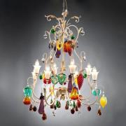 Opvallende design kroonluchter Meldra 8-lichts