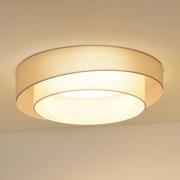 LED plafondlamp Luneta, wit/wit, Ø 60 cm, 3-traps dimbaar