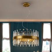 Grace hanglamp, ijzer, glas, rond, Ø 55 cm, 14-lichts.